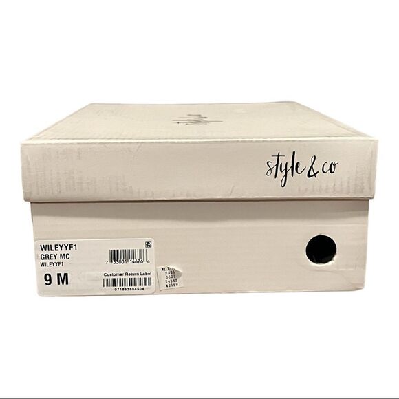 Style & Co Women's Wiley Ankle Booties Charcoal Grey Microsuede 9M New - Picture 7 of 7